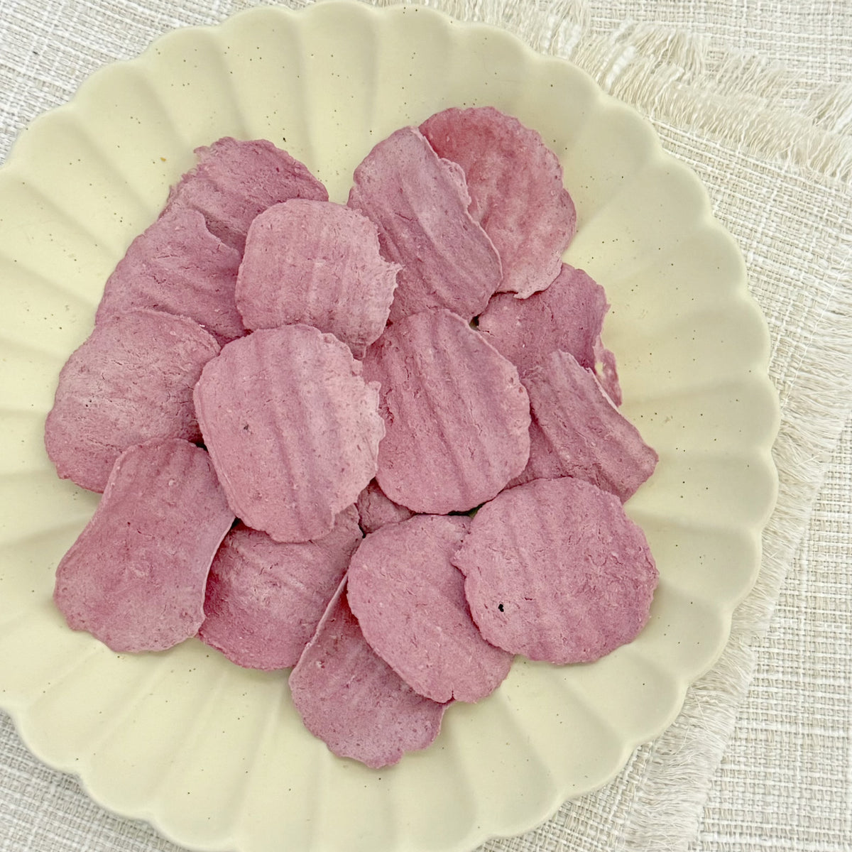 Purple Sweet Potato & Chicken Crispy Chips