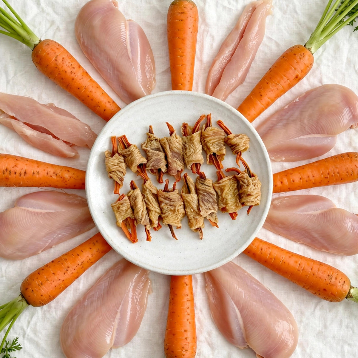 Chicken-Wrapped Carrot Bites