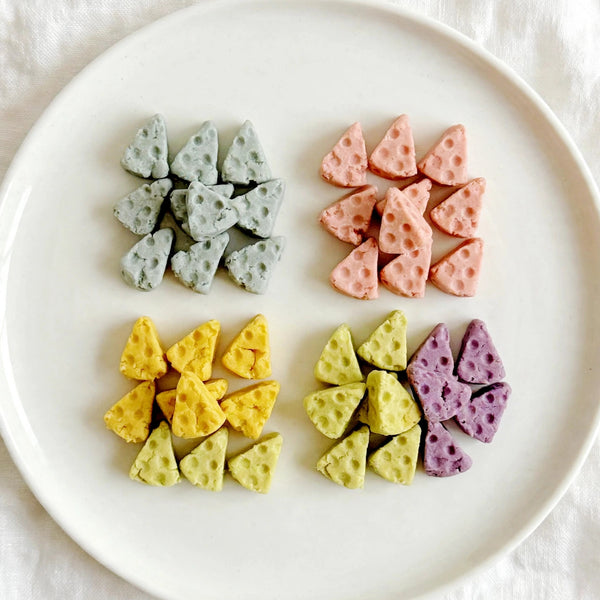 Mini Cheese-Shaped Chicken Cookies
