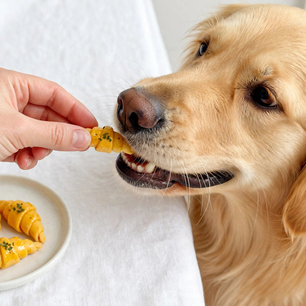 Mini Croissant-Shaped Chicken Dog Treats