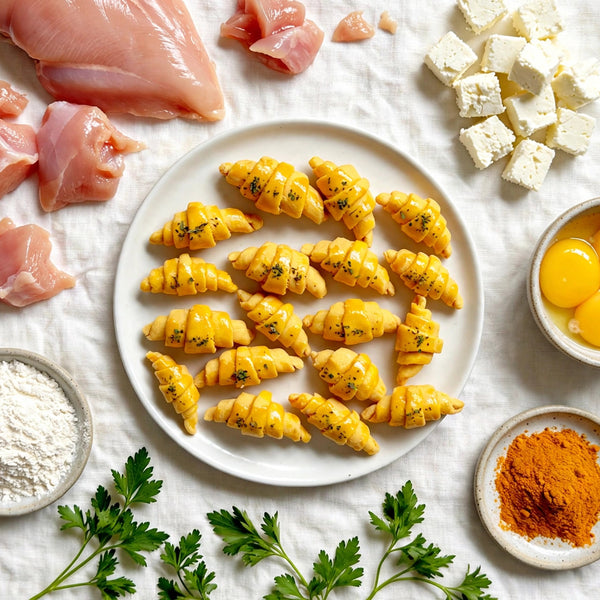 Mini Croissant-Shaped Chicken Dog Treats