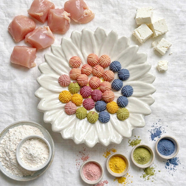 Mini Yarn Ball-Shaped Chicken Cookies