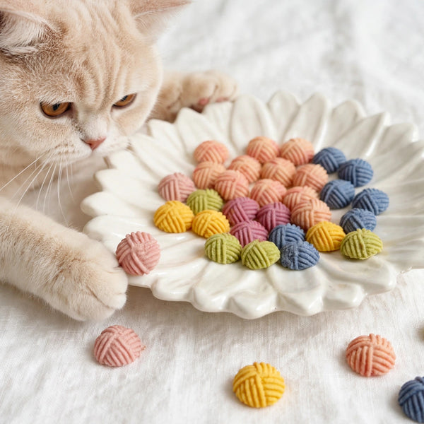 Mini Yarn Ball-Shaped Chicken Cookies