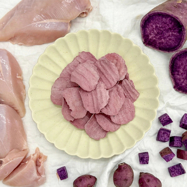 Purple Sweet Potato & Chicken Crispy Chips