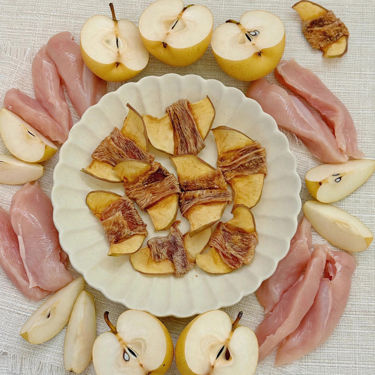 Chicken-Wrapped Pear Bites