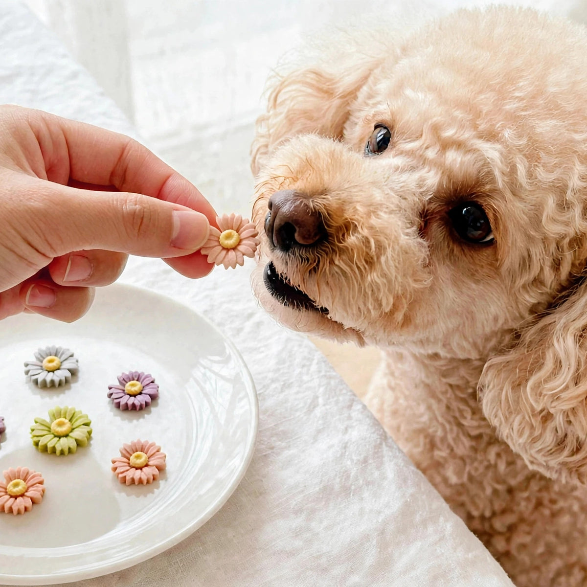 Daisy-Shaped Chicken Cookies