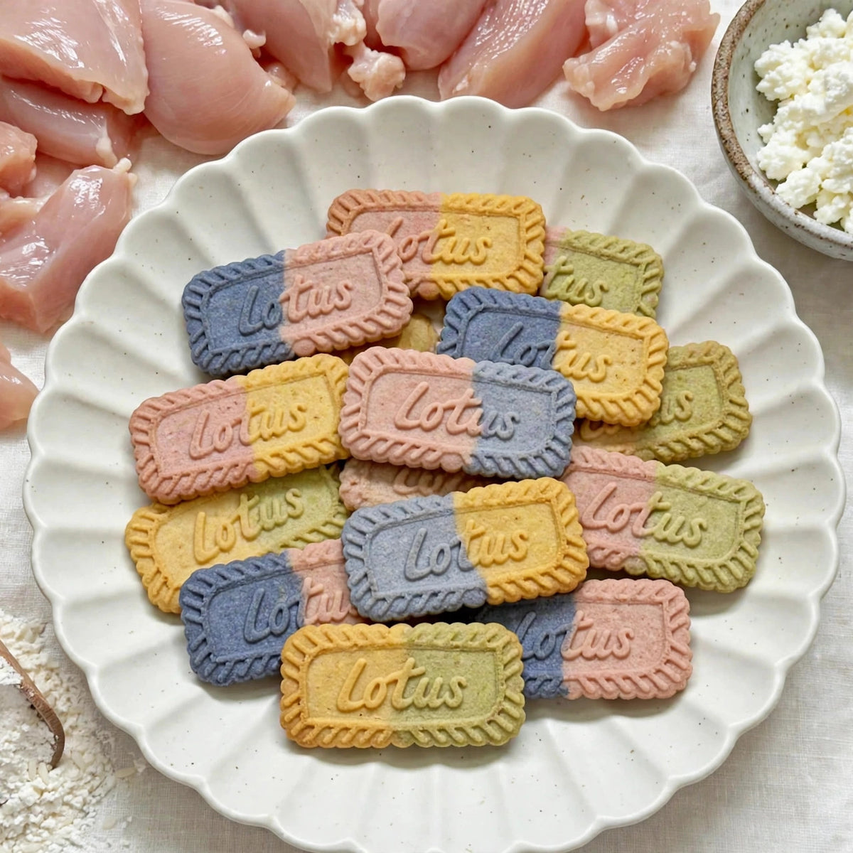 Chicken Lotus Cookies